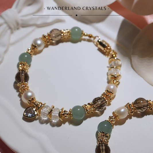 Yvette Jadeite Crystal Bracelet