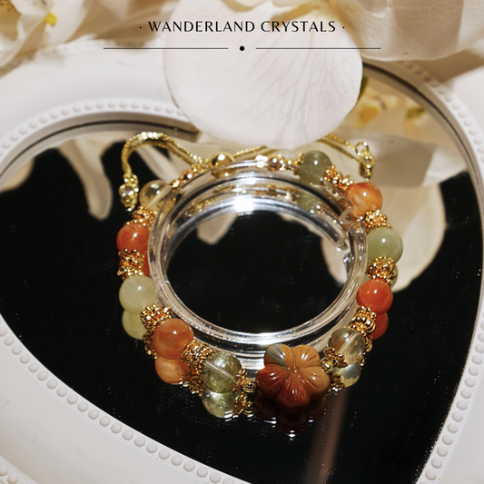 Bea Alashan Agate Crystal Bracelet