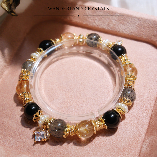 Destiny Golden Rutile Crystal Bracelet