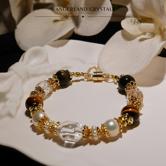 Celine Clear Quartz Crystal Bracelet