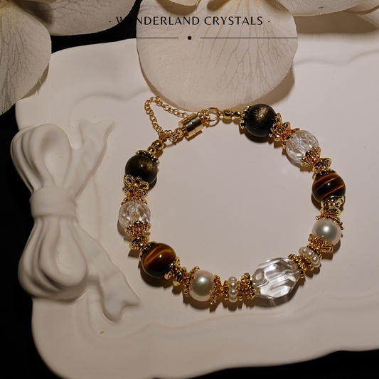 Celine Clear Quartz Crystal Bracelet